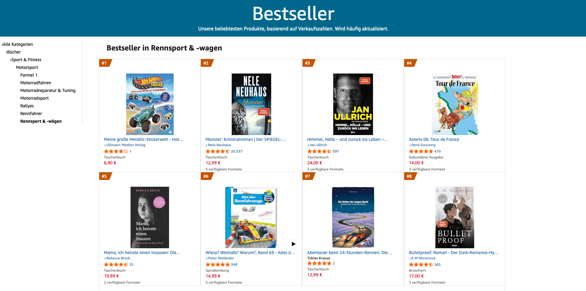Mein Buch auf Rang #7 bei Amazon